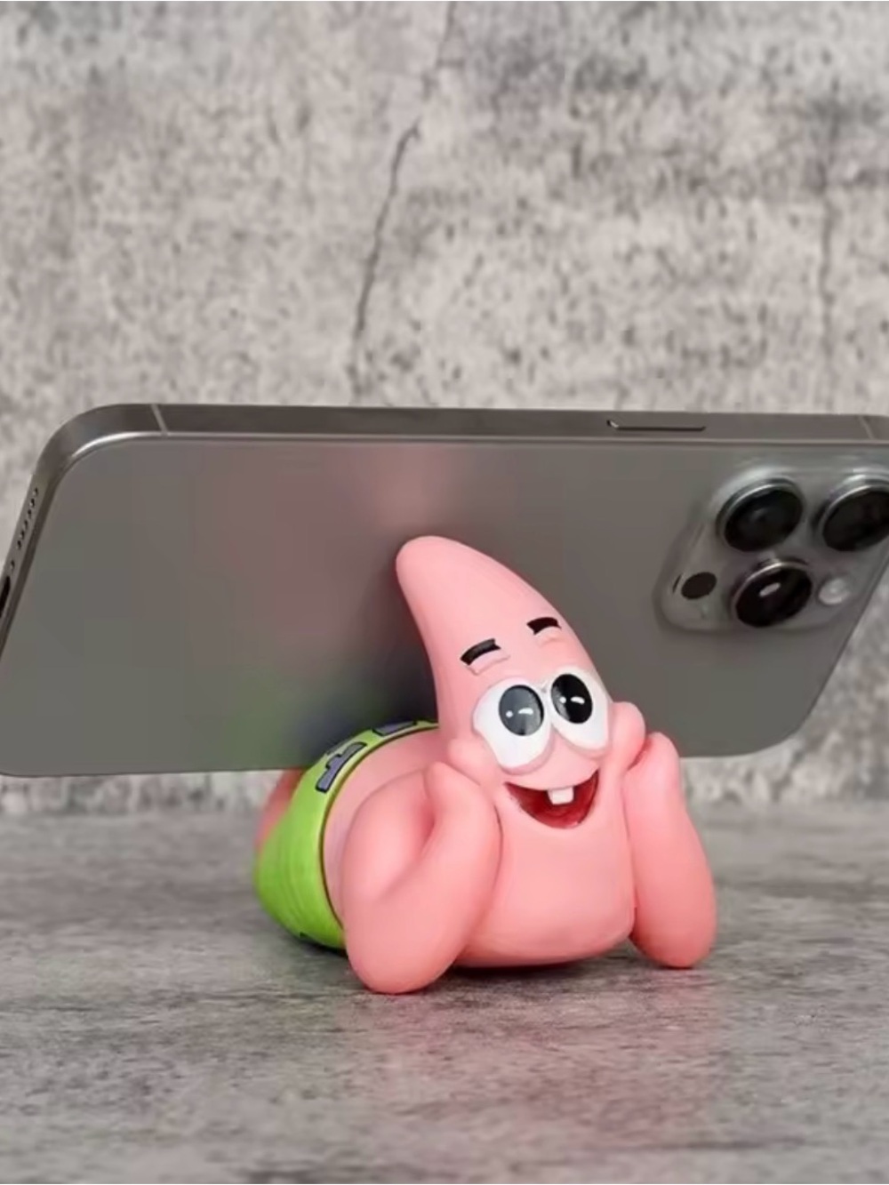 Pink Patrick Star Phone Stand for Cell Phones